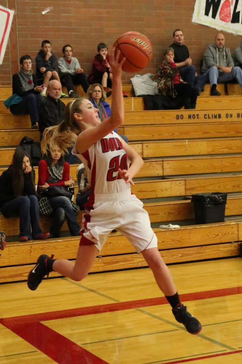 Kacie Kiel gets vertical.