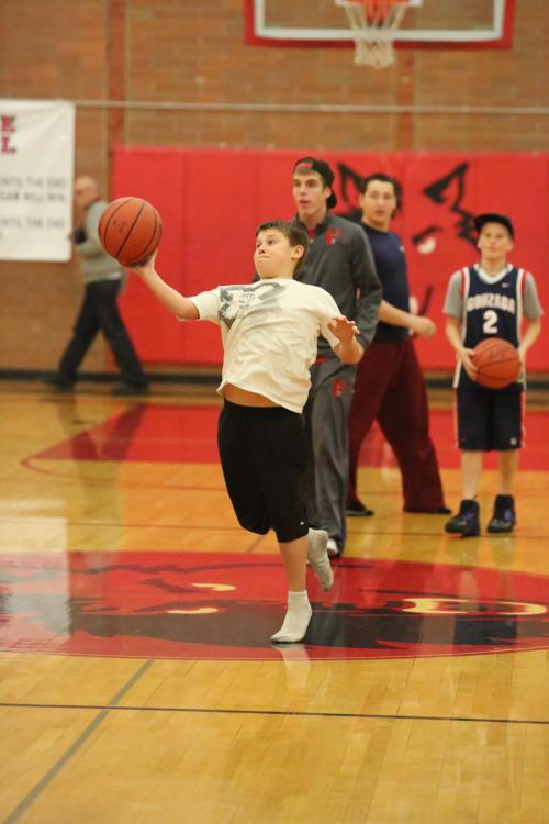 And one last halftime hurl.