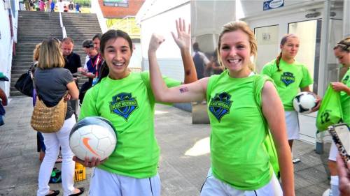 Hefflefinger on her world soccer tour.