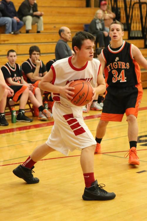 Grey Rische and the Wolf JV boys' hoops squad will look to bounce back against Friday Harbor after falling at South Whidbey Tuesday.