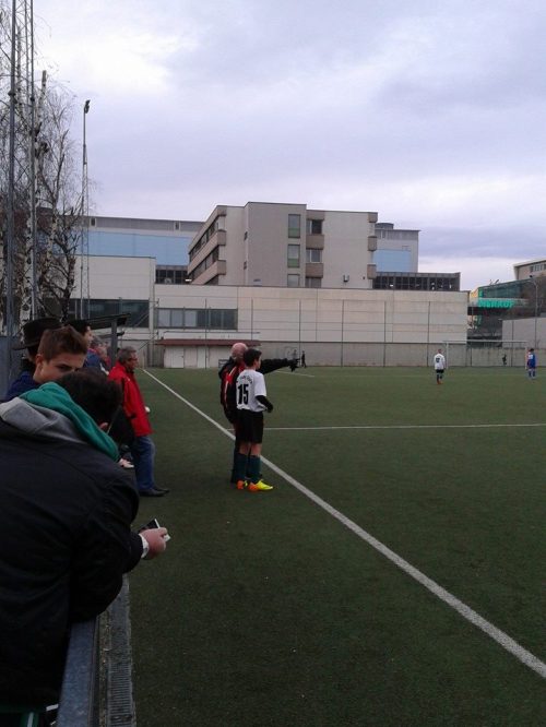 d'Almeida gets a few words of wisdom -- in German -- from his new coach.