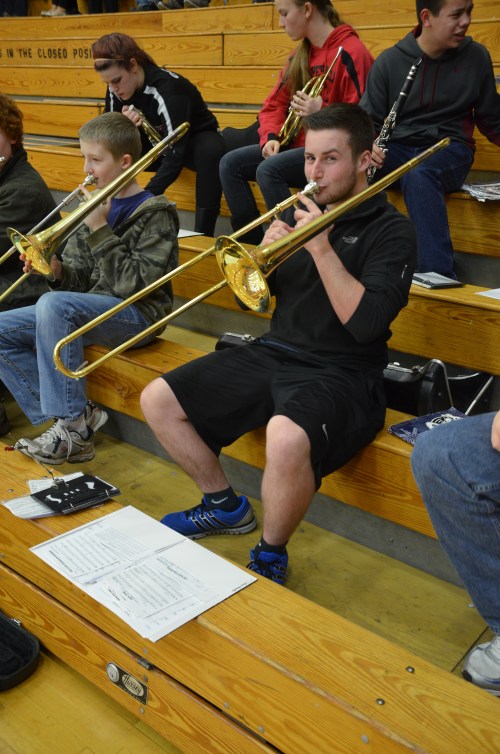 Jason "I'm Batman!!" Knoll always has his eye on the camera, even while wailing.