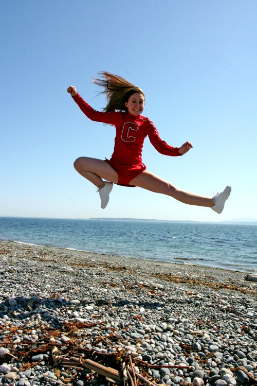 Norris in her days as a CHS cheerleader.