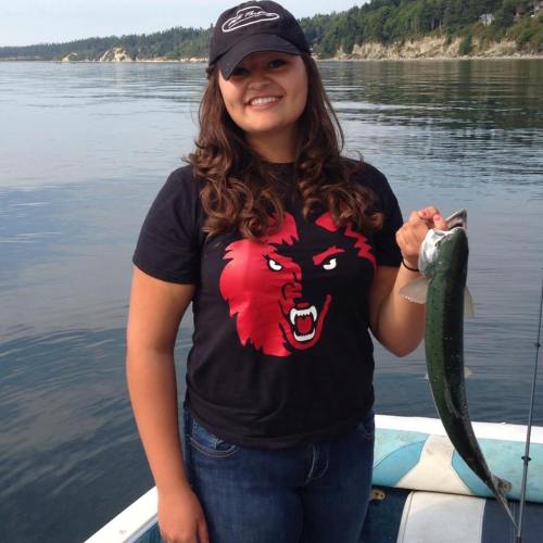 Volleyball/basketball/fishing star Miranda Engle.