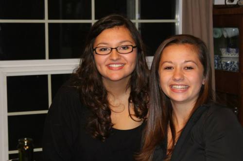 Miranda Engle (left) and McKenzie Bailey will both miss a chunk of the basketball season with injuries. (Melissa Losey photo)