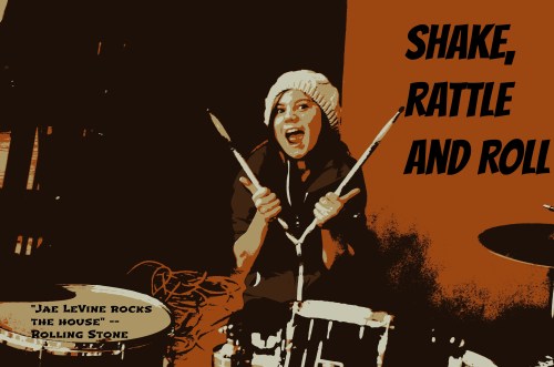 Jae LeVine keeps the beat. (Robert Bishop photo)