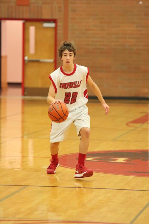Clay Reilly operates in the open court.