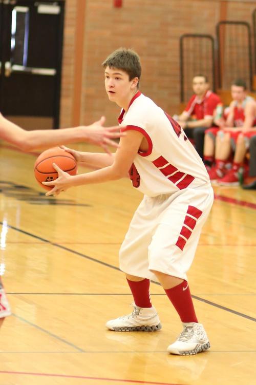 Brian Shank prepares to swing the ball.