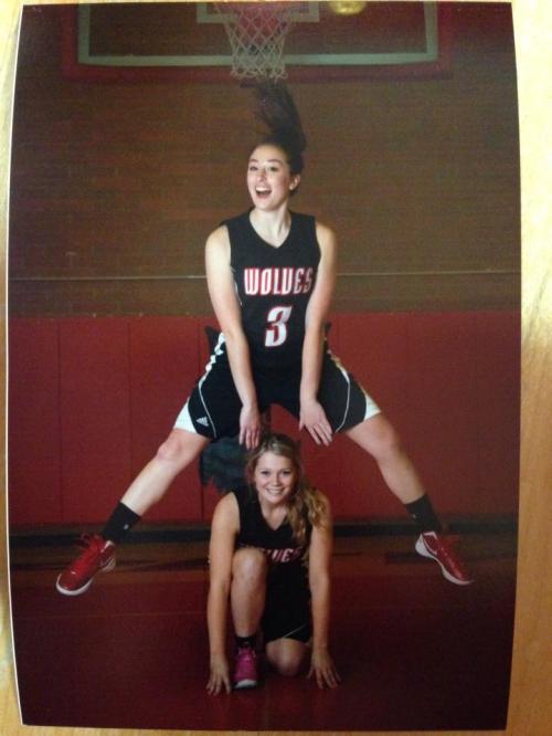 Amanda Fabrizi (3) and Breeanna Messner.