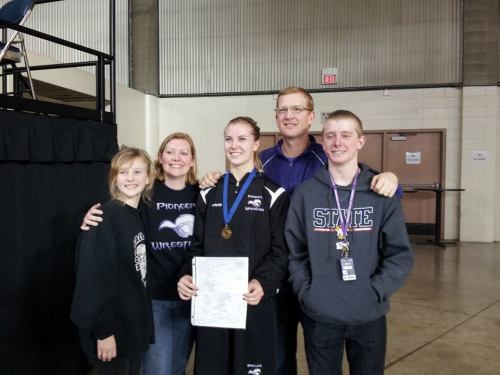The Gardners (l to r), Bailey, Trina, Chloe, Wade and Taylor.