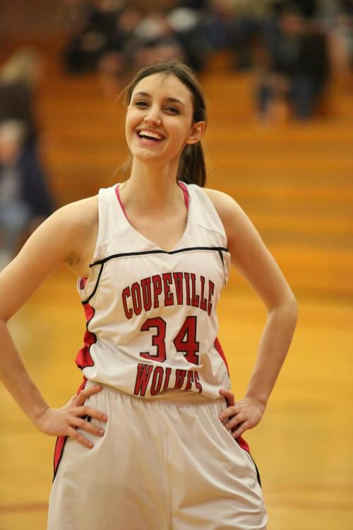 Foreign exchange student Sophia Jebrail seemed to enjoy every second she played in America. (John Fisken photos)