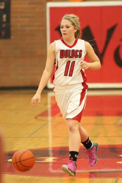 Breeanna Messner filled the stat sheet Tuesday, with eight points, eight boards and eight assists. (John Fisken photo)