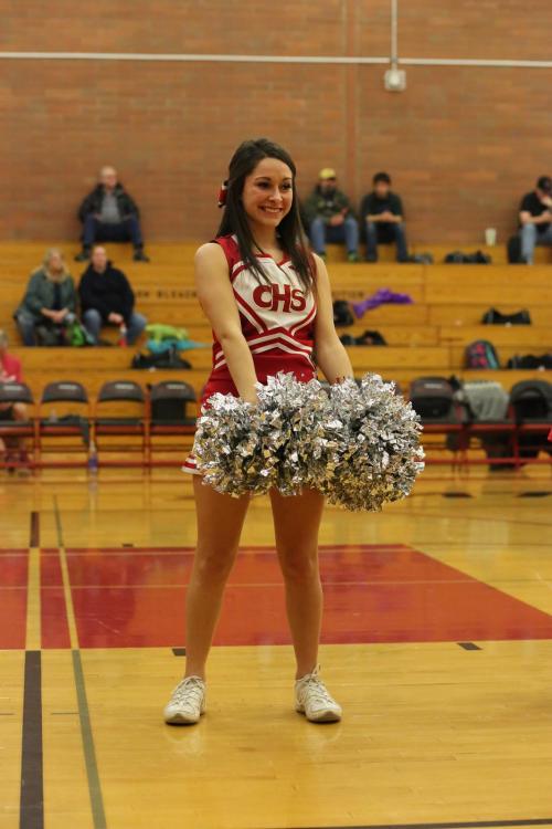 Proud CHS cheer captain Emilee Crichton approves.