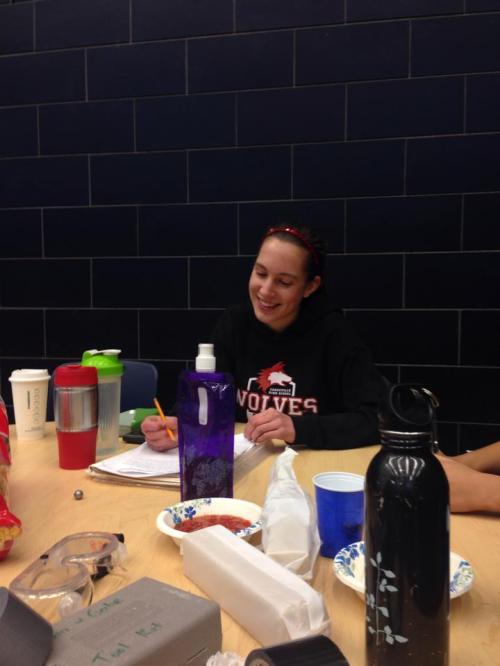 Marisa Etzell plots her strategy.