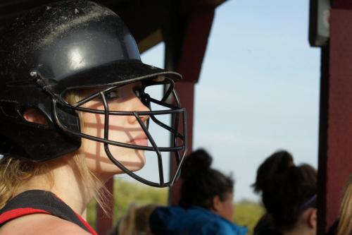 Wolf senior Breeanna Messner dreams of sunny, dry days. (Shelli Trumbull photo)