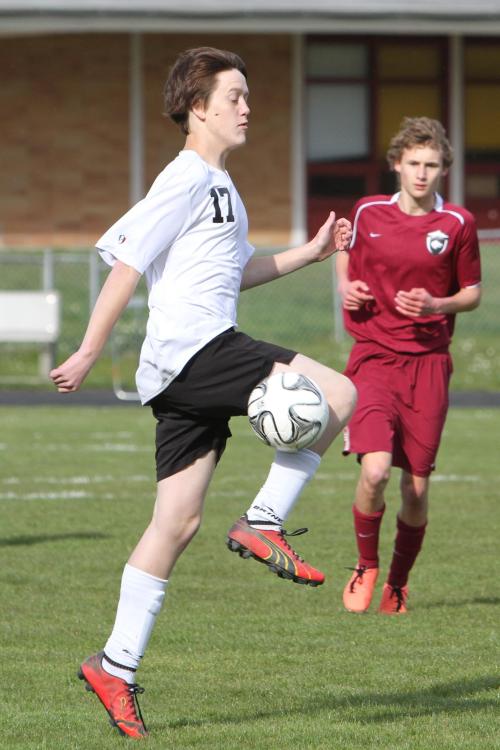 The ball tries to sneak up on Jeremiah Pace.