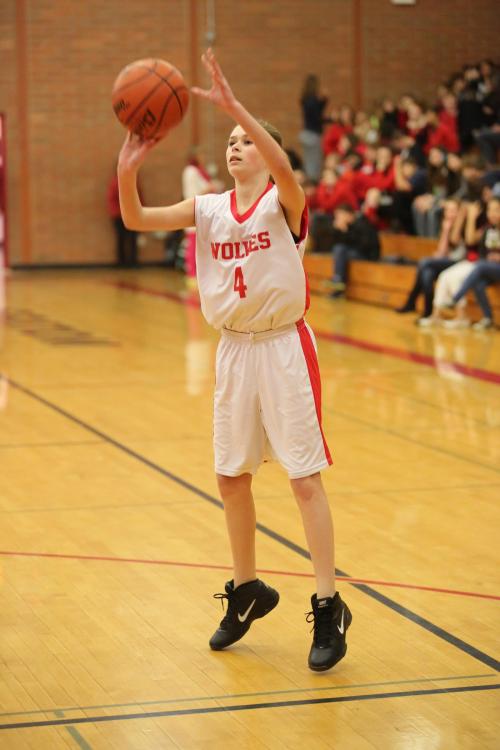 Payton Aparicio fires up a jumper.