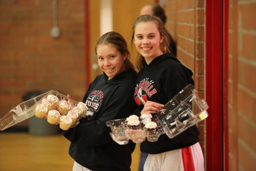 Lauren Rose (left) and Kyla Briscoe -- best people in the world today. (John Fisken photos)
