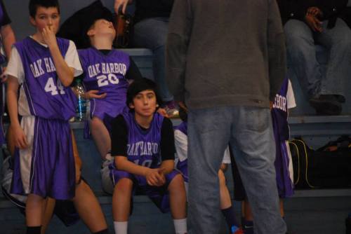 Matthew Kelley (10) eyes the action during a brief moment on the bench. (Pat Kelley photo)