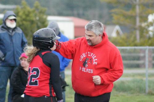 King imparting wisdom to Taya Boonstra. (Shelli Trumbull photo)