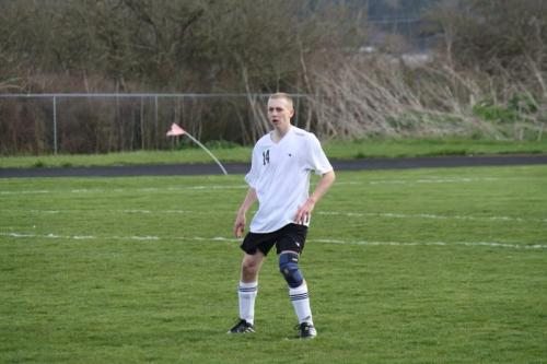 Cody Menges patrols the back-line for CHS.