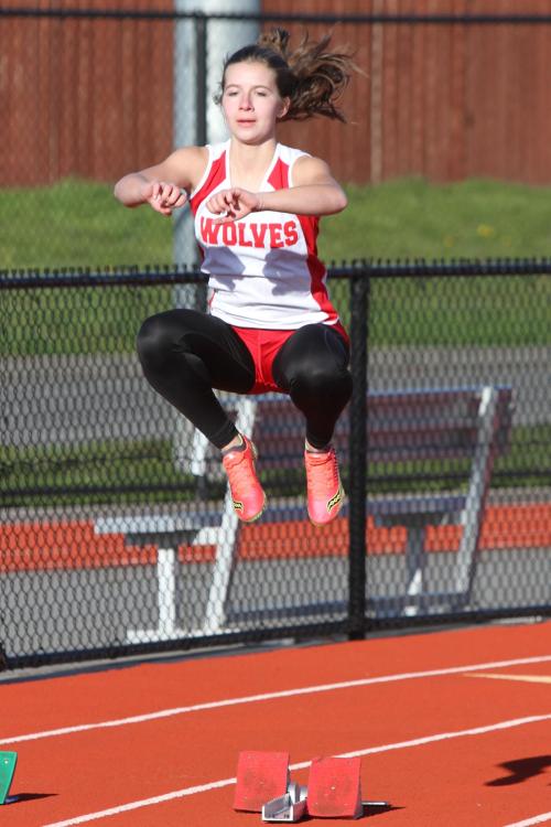 Sylvia Hurlburt is hopping for joy over her team's performance.