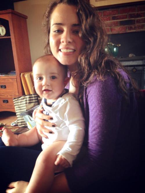 Abel hangs out with aunt Katie Smith, another former Wolf hoops sensation.