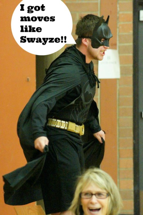 Jason Knoll -- born to dance. And be Batman. (John Fisken photo)