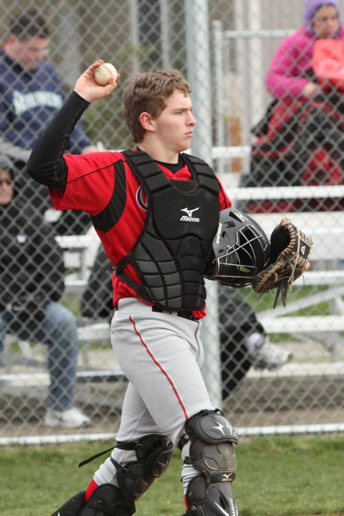 Gabe Wynn runs things from behind the plate.
