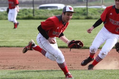 Is that a smile (or a grimace) from Ben Etzell as he snags a hot grounder?
