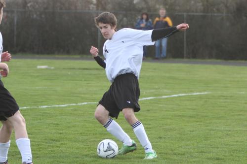 Josh Datin was called up to varsity action Friday and helped with a 4-1 win over Granite Falls. (John Fisken photos)