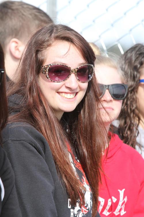 The play made CHS basketball star Amanda Fabrizi smile.