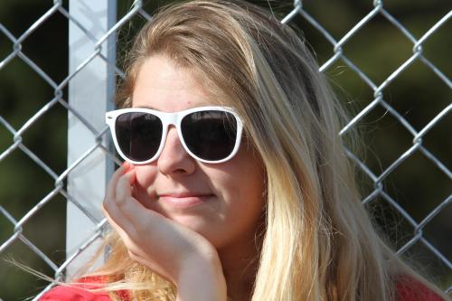 Alumni alert #1 -- it's former volleyball and basketball player Katie Kiel.