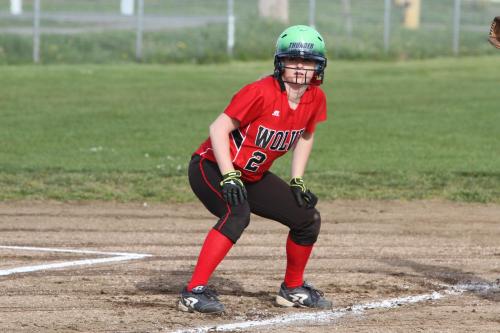 Madeline Roberts scored the first run of the game Thursday -- the only run CHS would need. (John Fisken photo)