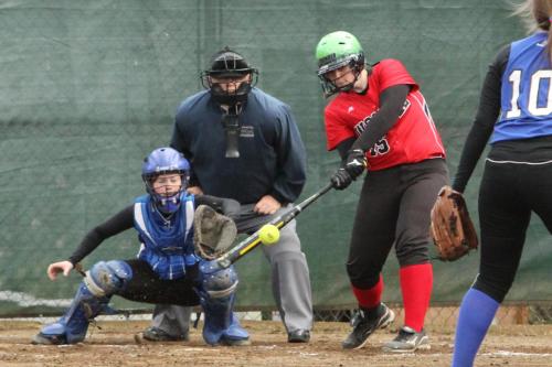 While Hailey Hammer just blasts away.