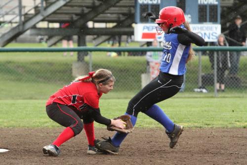 You can step on Madeline Roberts foot, but you're still out.