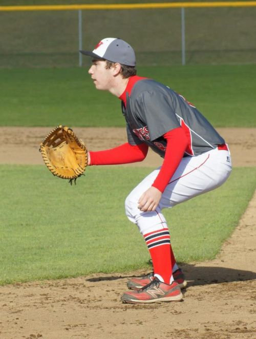 Aaron Trumbull had one of Coupeville's four hits Wednesday. (John Fisken photo)