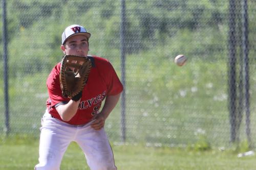 Aaron Trumbull swung a big bat Friday. (John Fisken photos)