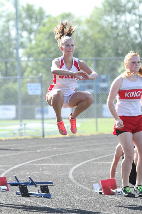 Sylvia Hurlburt is excited about qualifying for tri-districts in four events. (John Fisken photos)