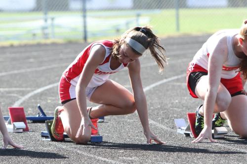 Sylvia Hurlburt qualified for Tri-Districts in four events. It's what happens when you're really, really fast. (John Fisken photo)