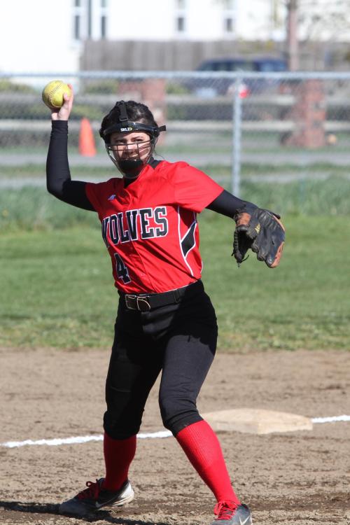 Freshman third baseman Emily Licence and her teammates are playoff bound. (John Fisken photos)
