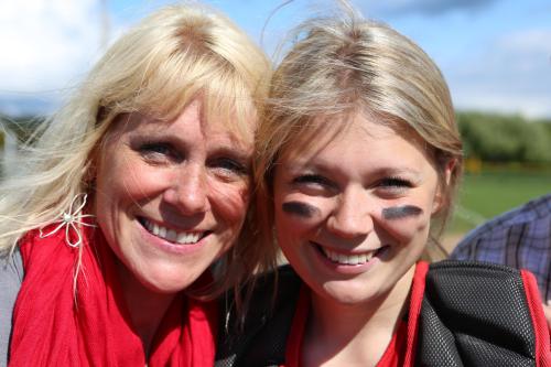Messner and mom Aimee Bishop.