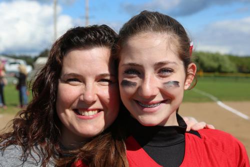 Haley Sherman and mom Christa Canell. (John Fisken photos)