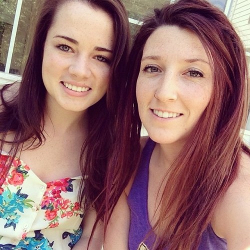 Superstar to superstar -- sisters Katie Smith (left) and Kassie (Lawson) O'Neil.