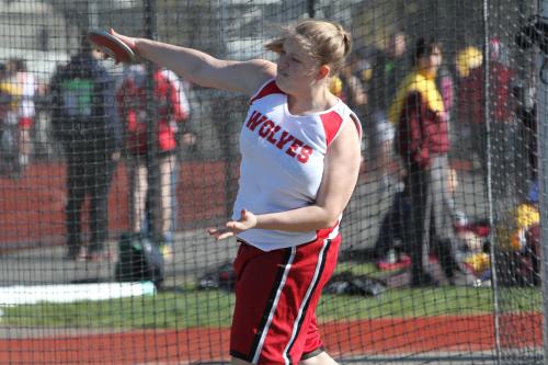 Skyler Lawrence had a strong freshman season in all here throwing the discus earlier in the season