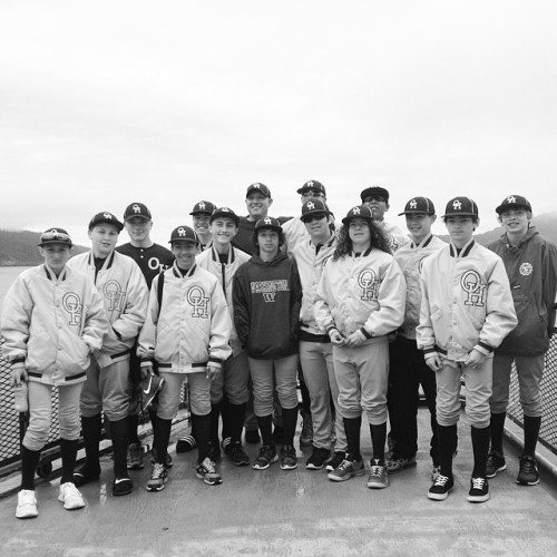 The Oak Harbor Babe Ruth team, which includes five Coupeville Middle School players. (Charlotte Smith photos)