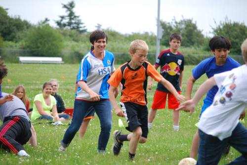 Dones is shadowed by CEs teacher Deb Sherman.