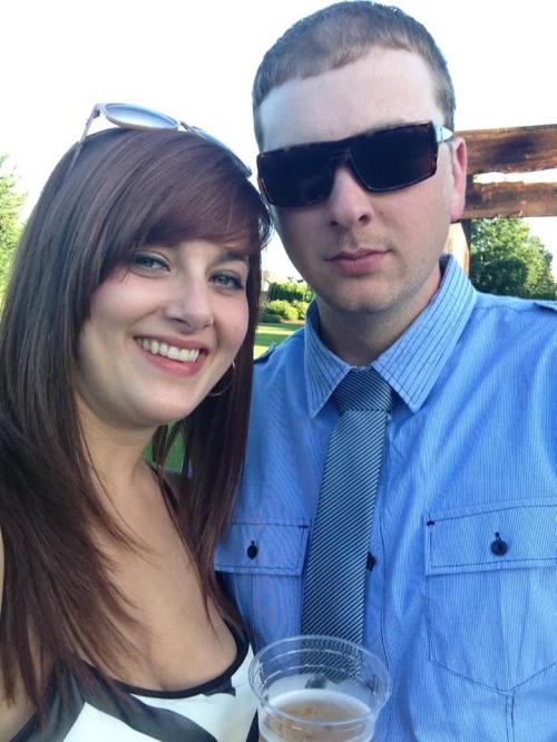 "Fast" Eddie Fasolo, all grown up and responsible and stuff, with girlfriend Alexa Glover.