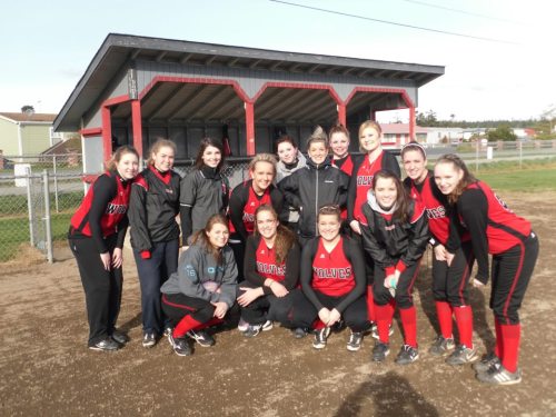 Puharic (back row, fourth from left) during her days as a CHS softball sensation.