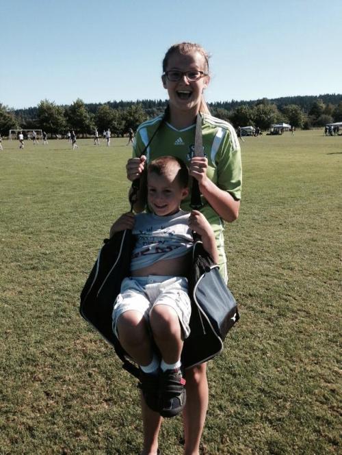 Morgan Zylstra played five games in three days and is still smiling.